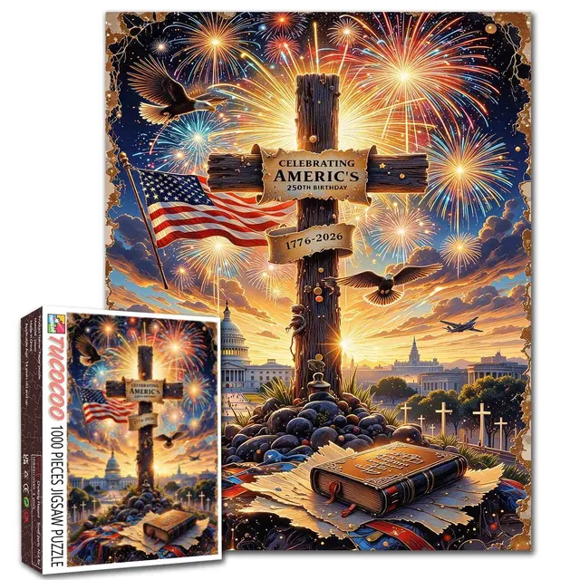 tucocoo-jigsaw-puzzles-patriotic-fireworks-puzzle-1000-teile-usa image 1