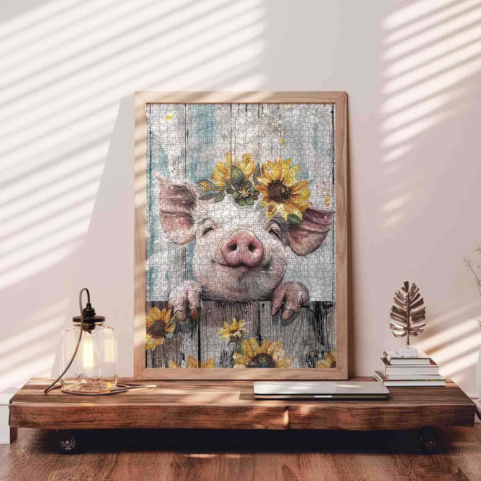 tucocoo-vintage-style-farm-pig-puzzle-1000-teile-schwein image 3