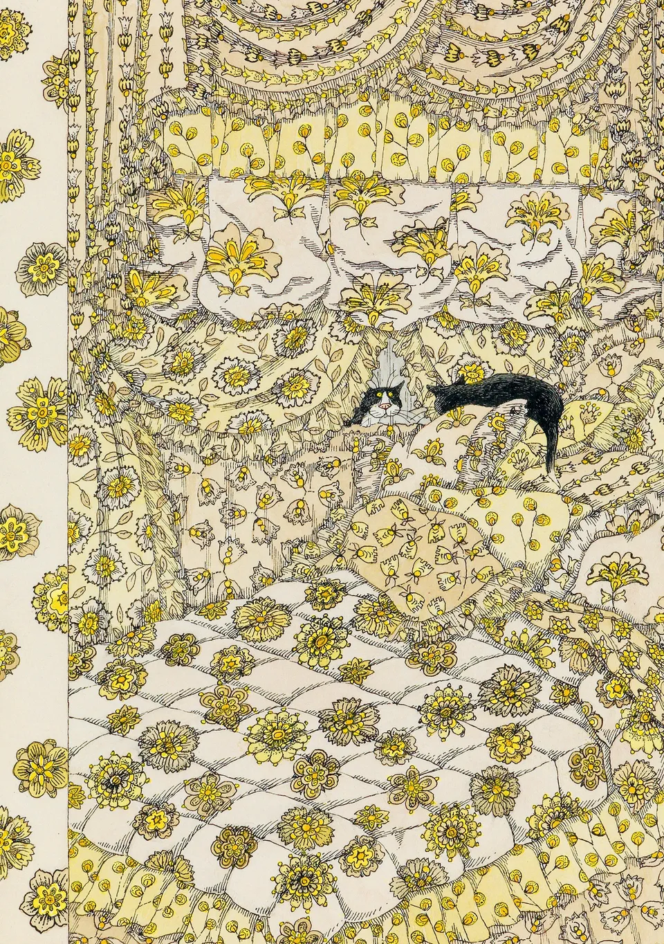 pomegranate-edward-gorey-cat-fancy-katzen-klappkarte image 1