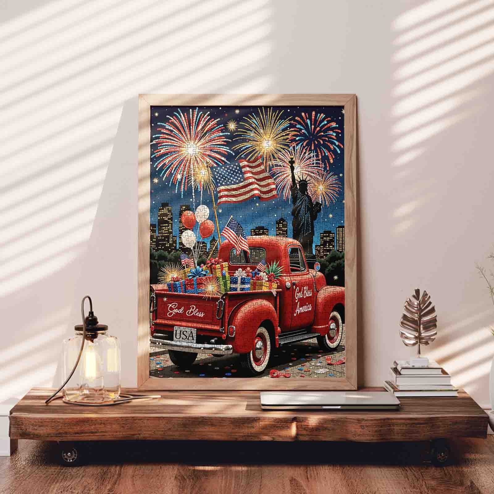 tucocoo-patriotic-fireworks-celebration-night-puzzle-1000-teile image 3