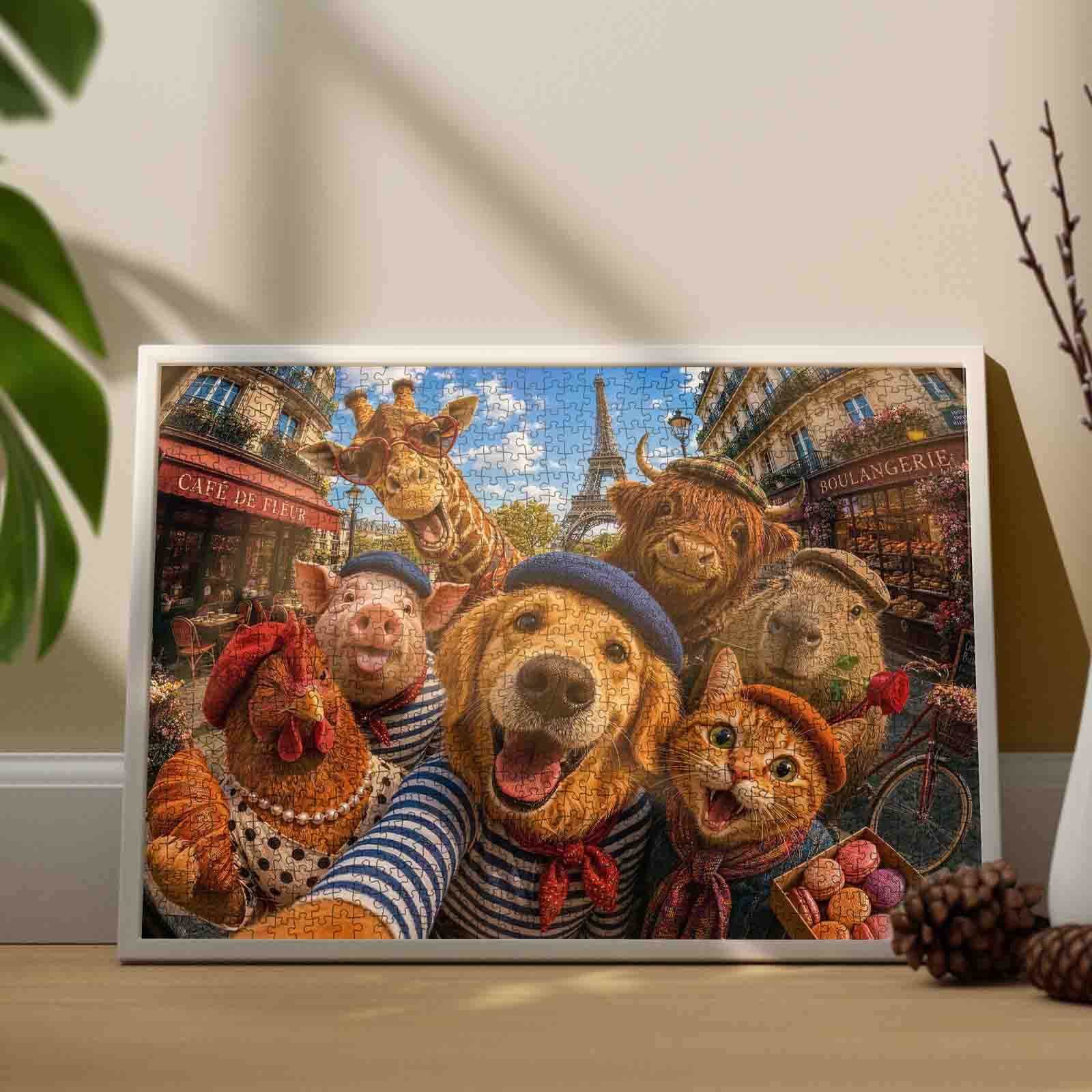tucocoo-paris-animal-friends-selfie-puzzle-1000-teile-tiere image 3