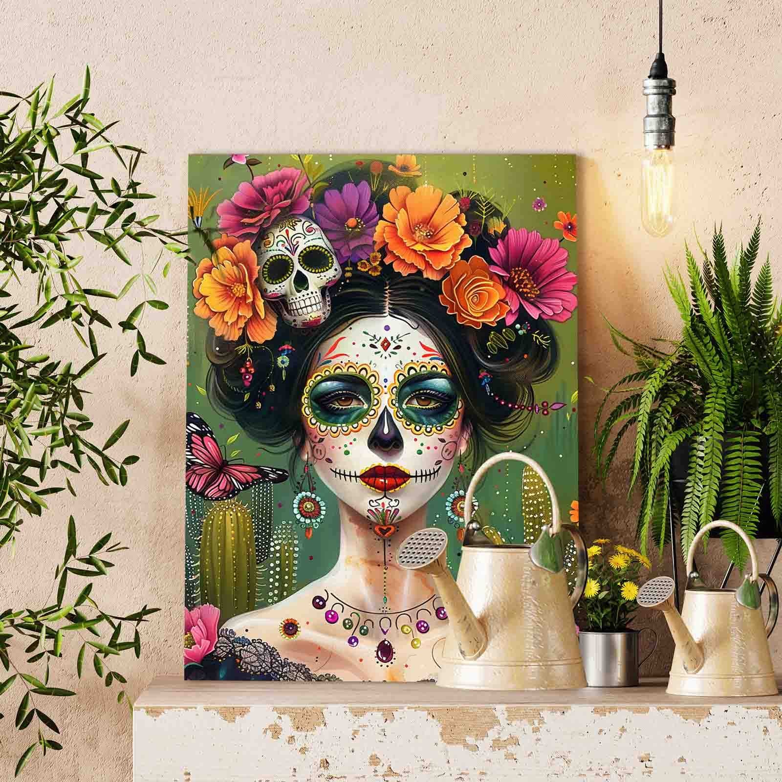 tucocoo-floral-calavera-beauty-malen-nach-zahlen-40x50 image 2