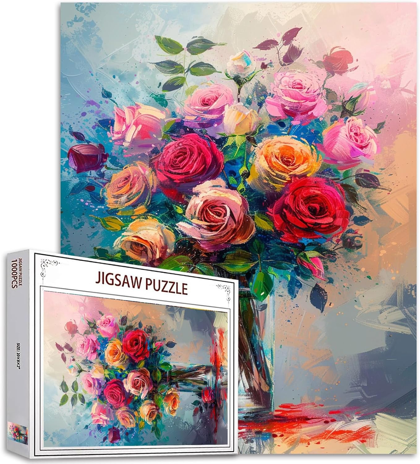 tucocoo-roses-puzzle-1000-teile-rosen-stillleben image 1