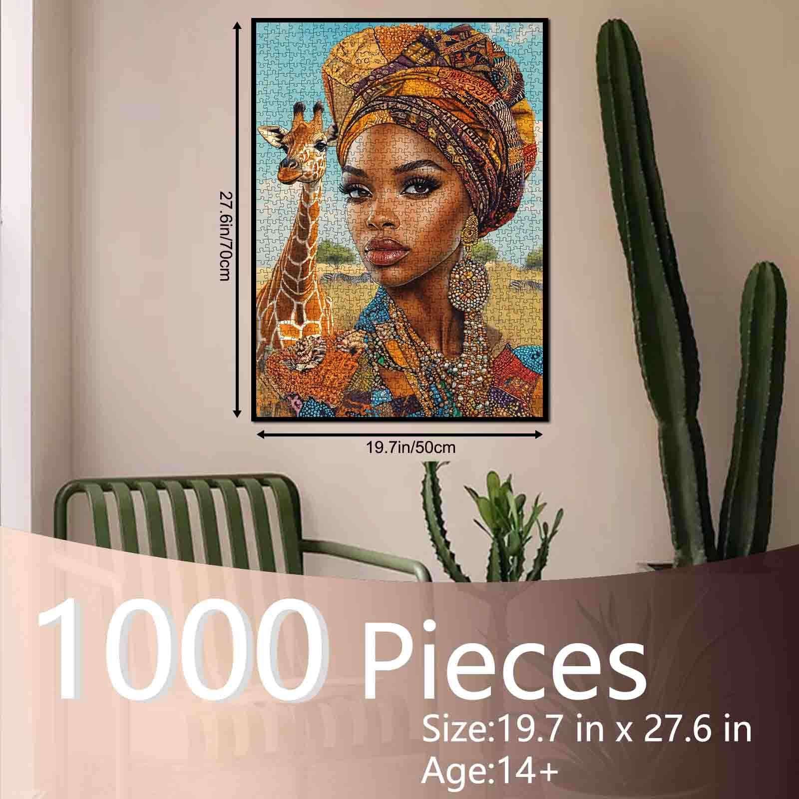 tucocoo-african-beauty-giraffe-puzzle-1000-teile-frau image 5