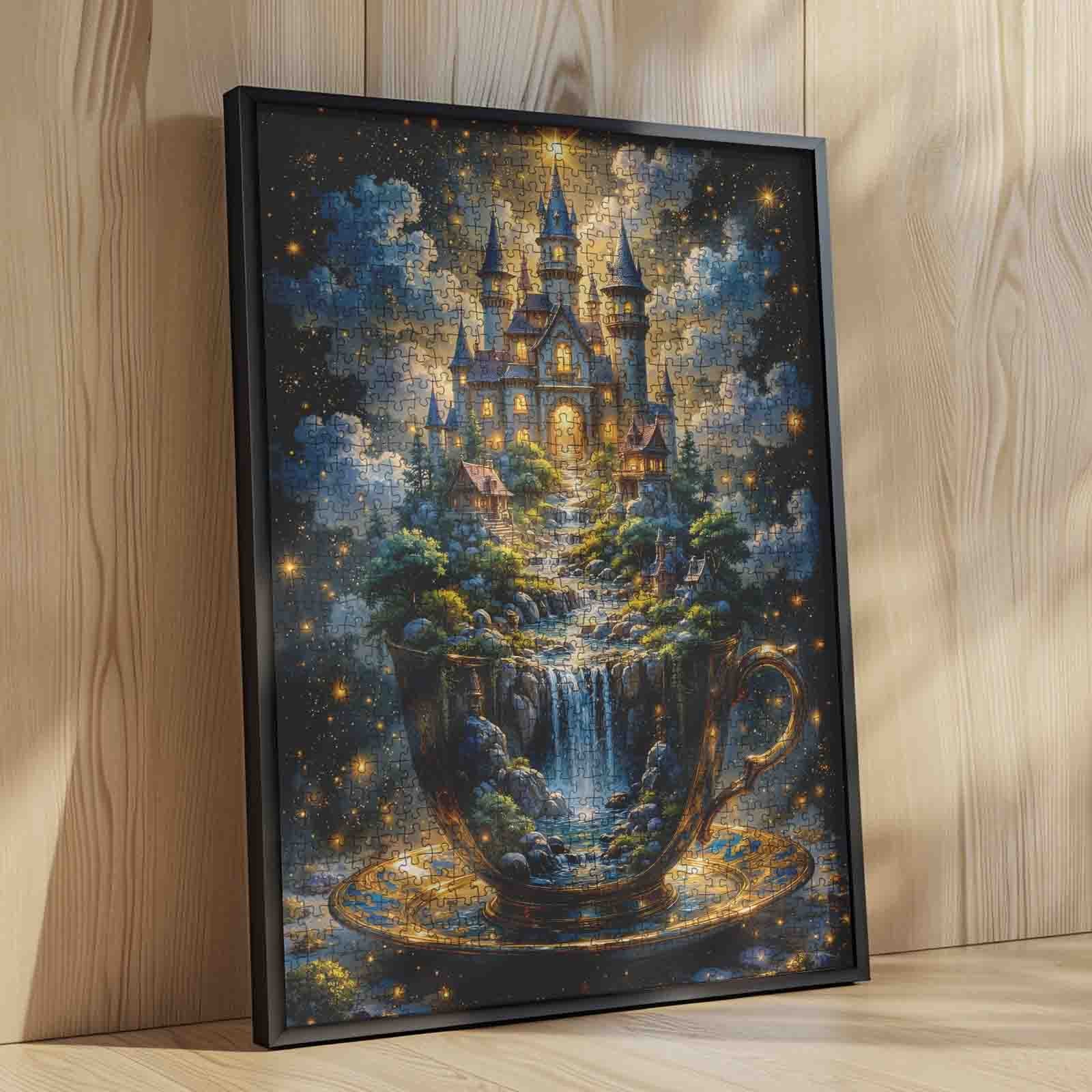 tucocoo-fantasy-teacup-castle-puzzle-1000-teile-nachthimmel image 4