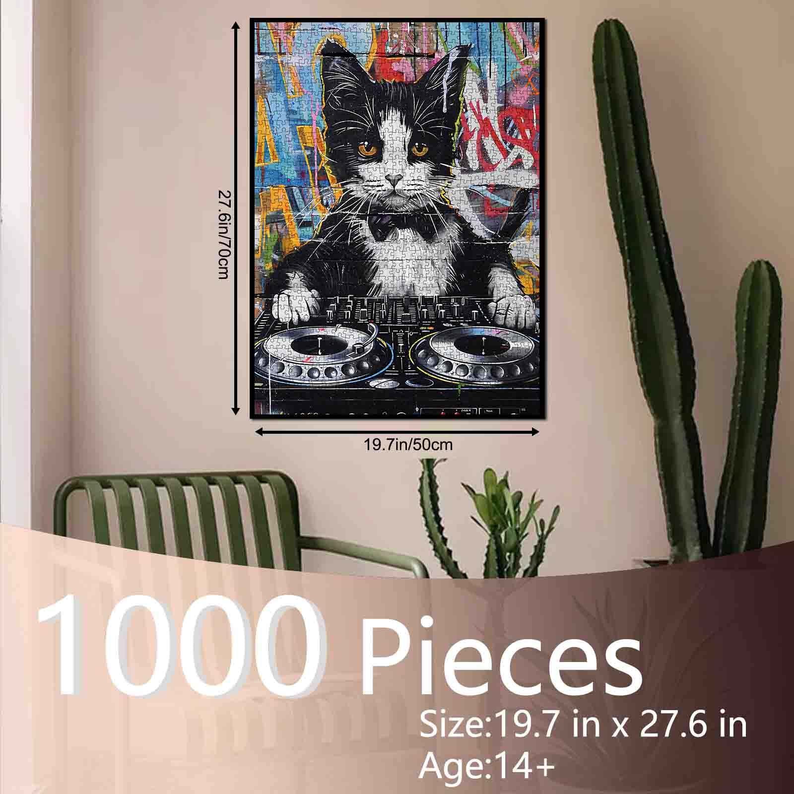 tucocoo-dj-cat-graffiti-puzzle-1000-teile-katze image 5