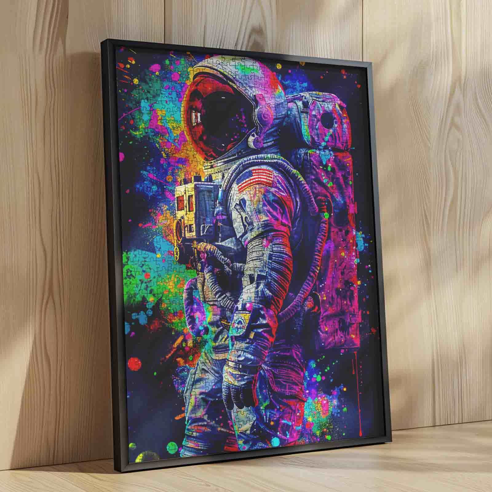 tucocoo-purple-graffiti-astronaut-puzzle-1000-teile-space image 4