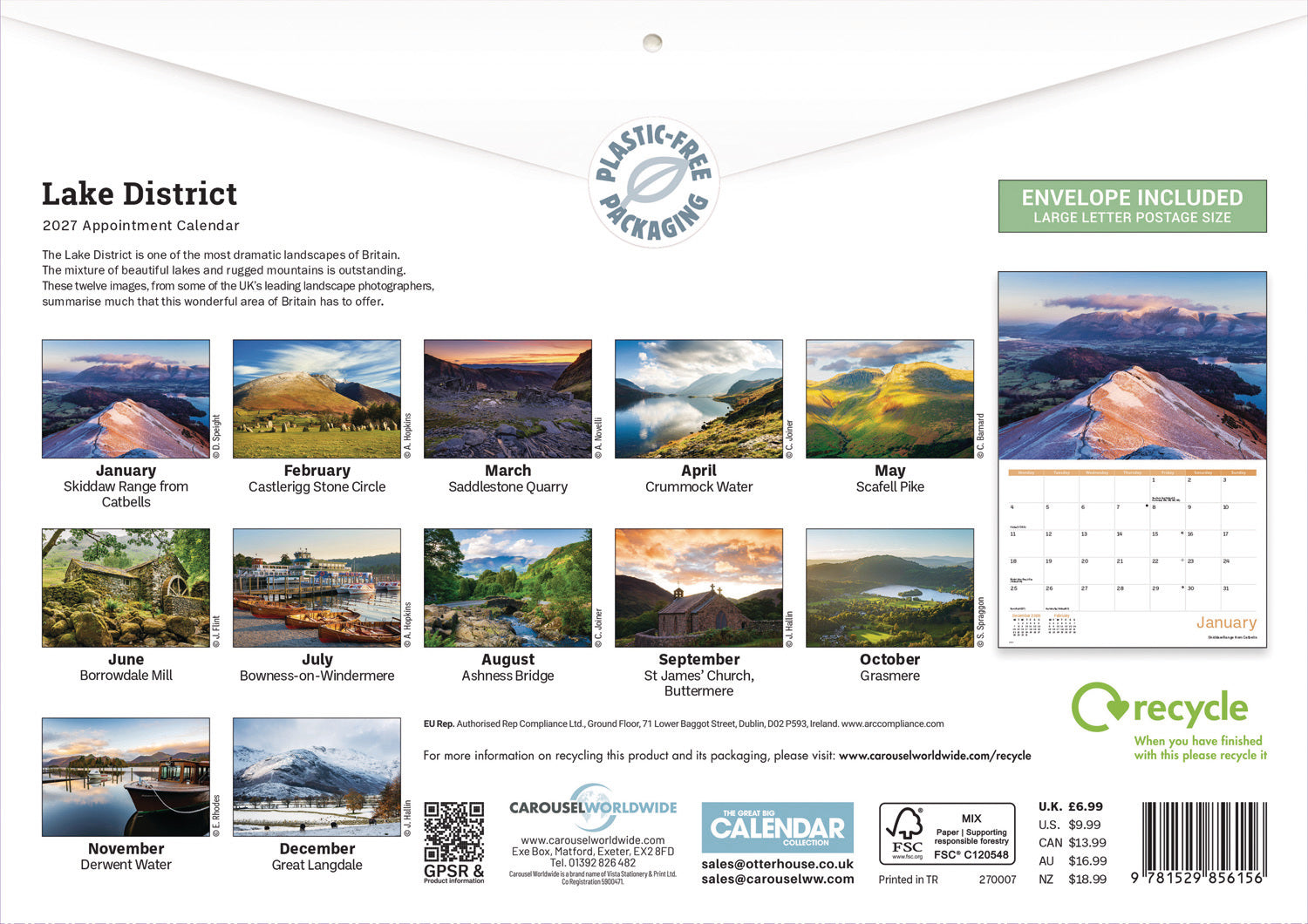 lake-district-a4-kalender-2027-wandkalender-landschaft image 2