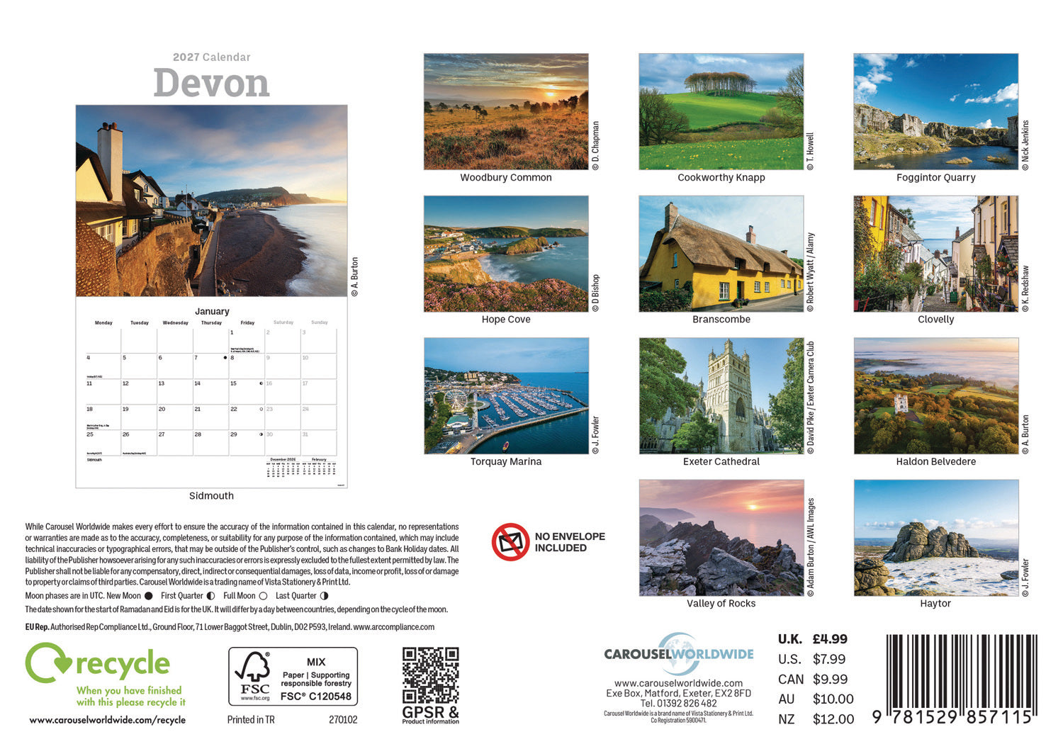 otter-house-devon-a5-kalender-2027-wandkalender-regional image 2