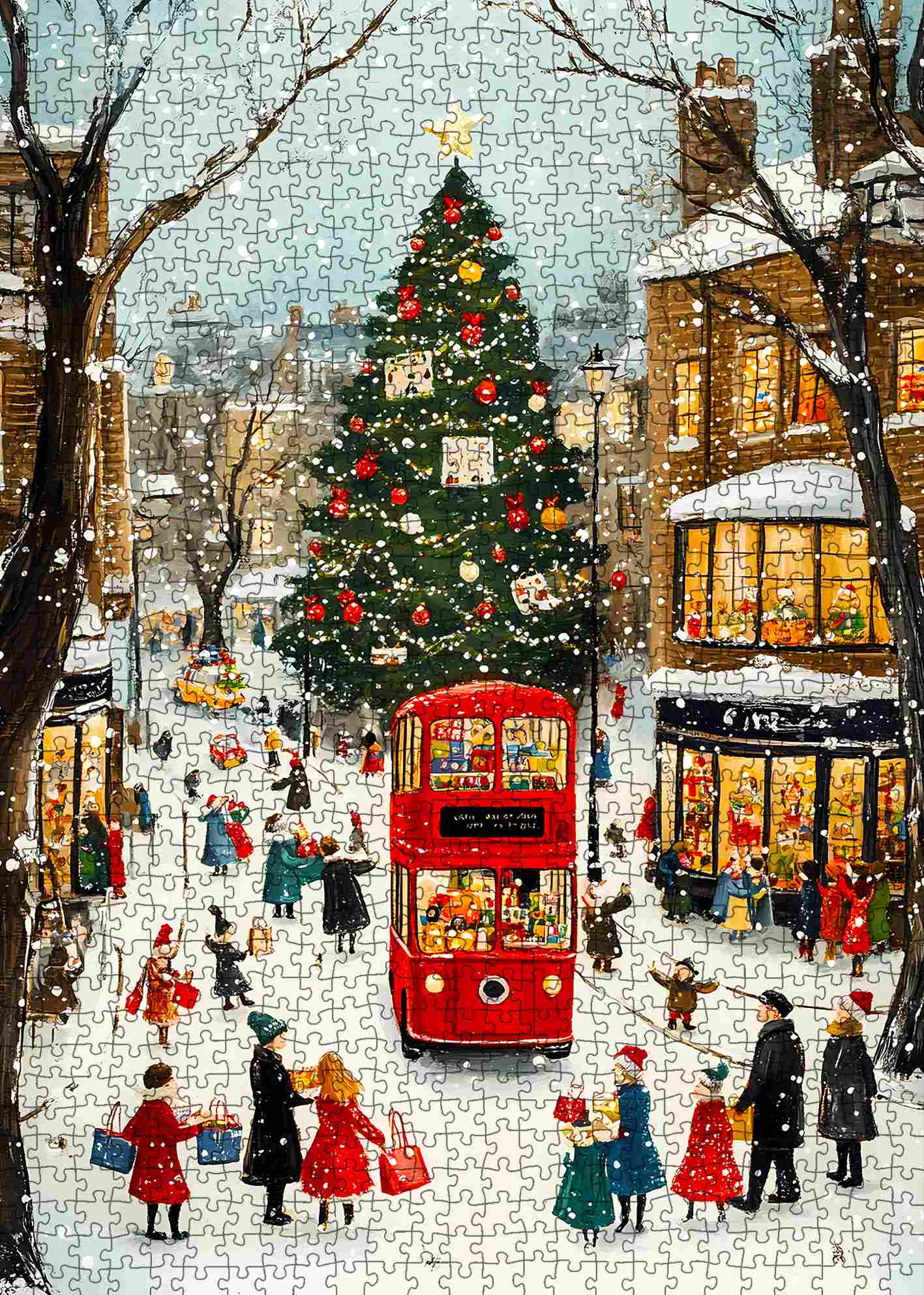 tucocoo-london-christmas-street-puzzle-1000-teile-weihnachten image 2