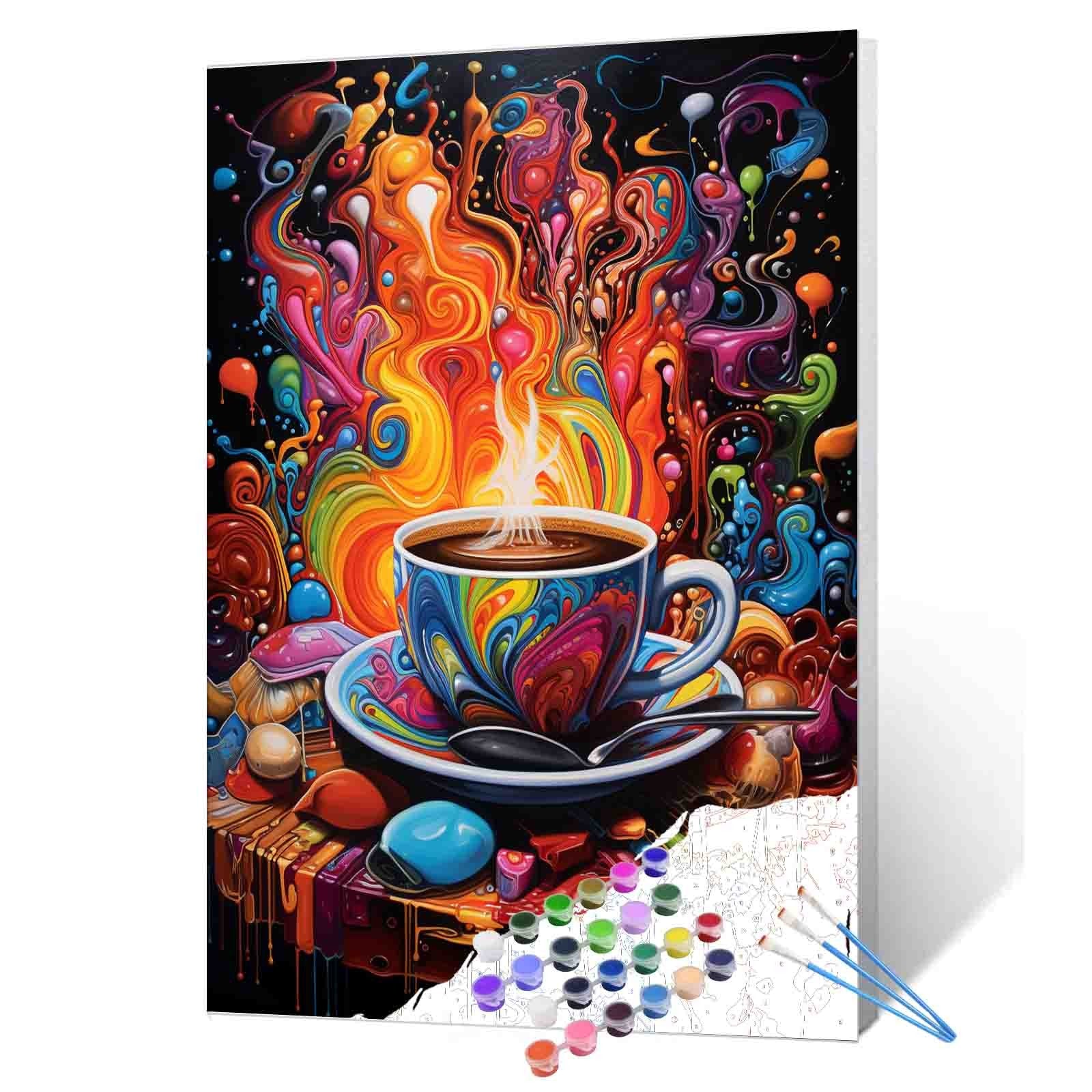 tucocoo-psychedelic-coffee-malen-nach-zahlen-40x50-ohne-rahmen image 1