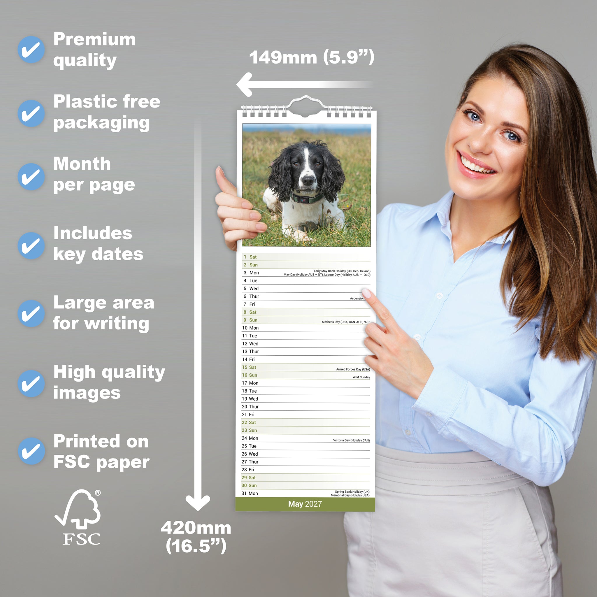 otter-house-english-springer-spaniel-slim-kalender-2027-hund image 4