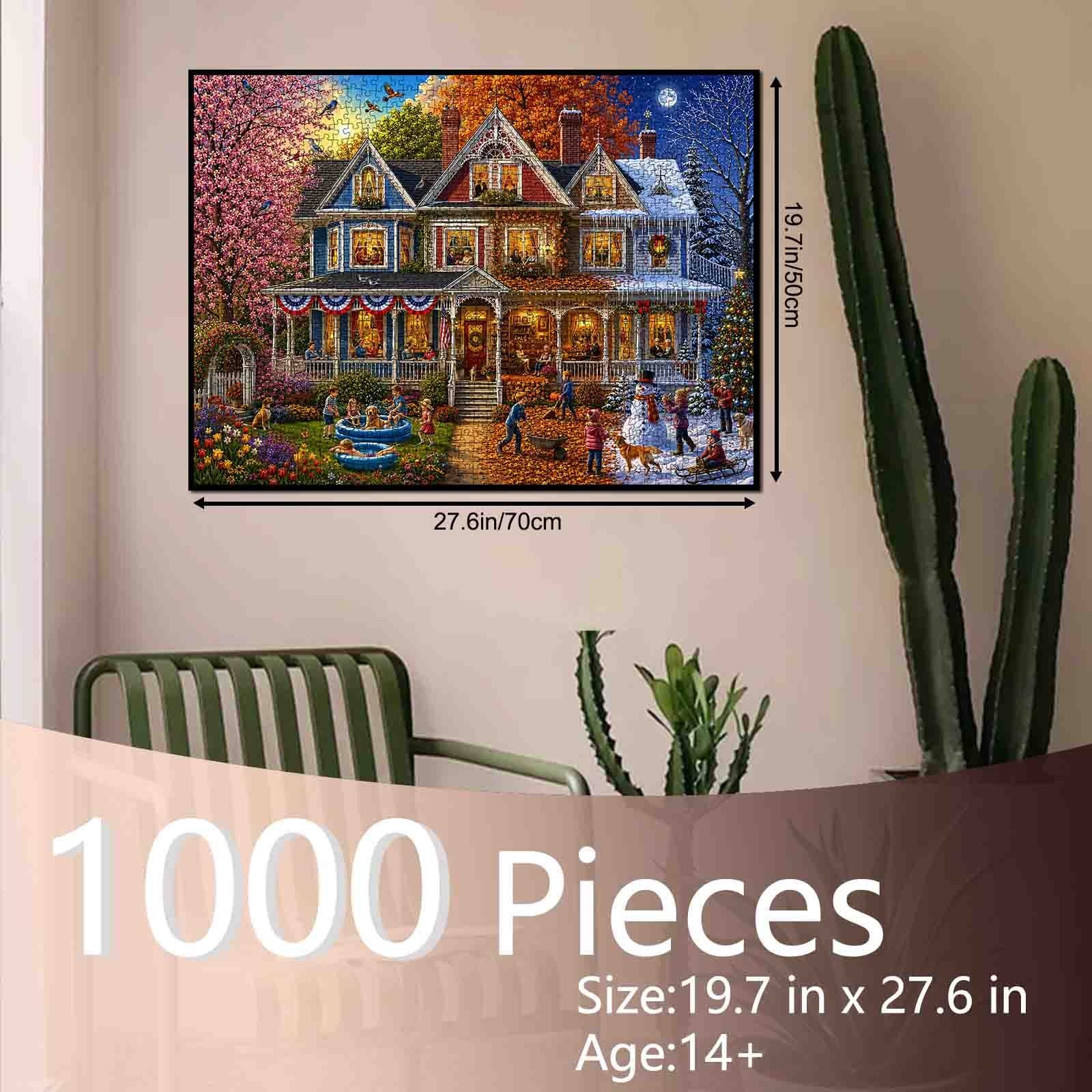 tucocoo-four-seasons-family-home-puzzle-1000-teile-haus image 5