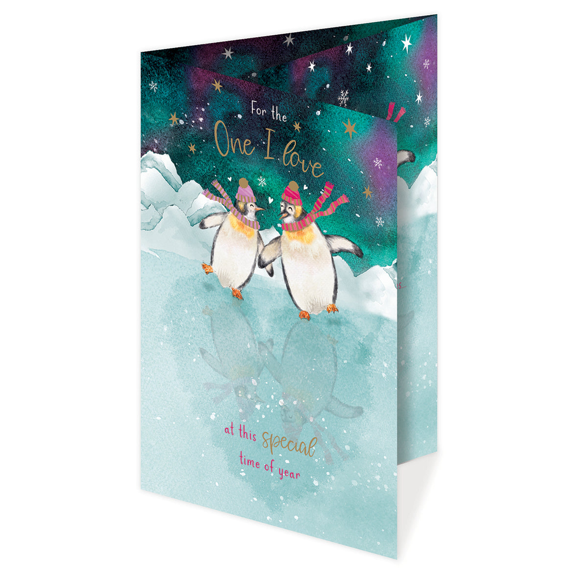 otter-house-christmas-weihnachtskarte-one-i-love-pinguine image 1