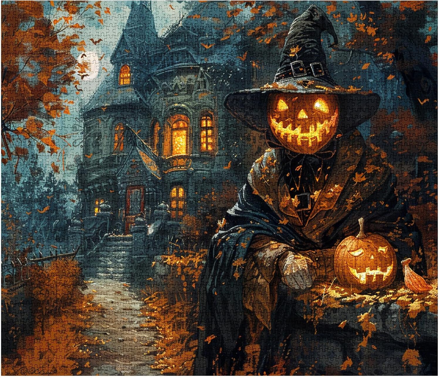 tucocoo-evil-skulls-skeleton-pumpkin-puzzle-1000-teile-halloween image 2