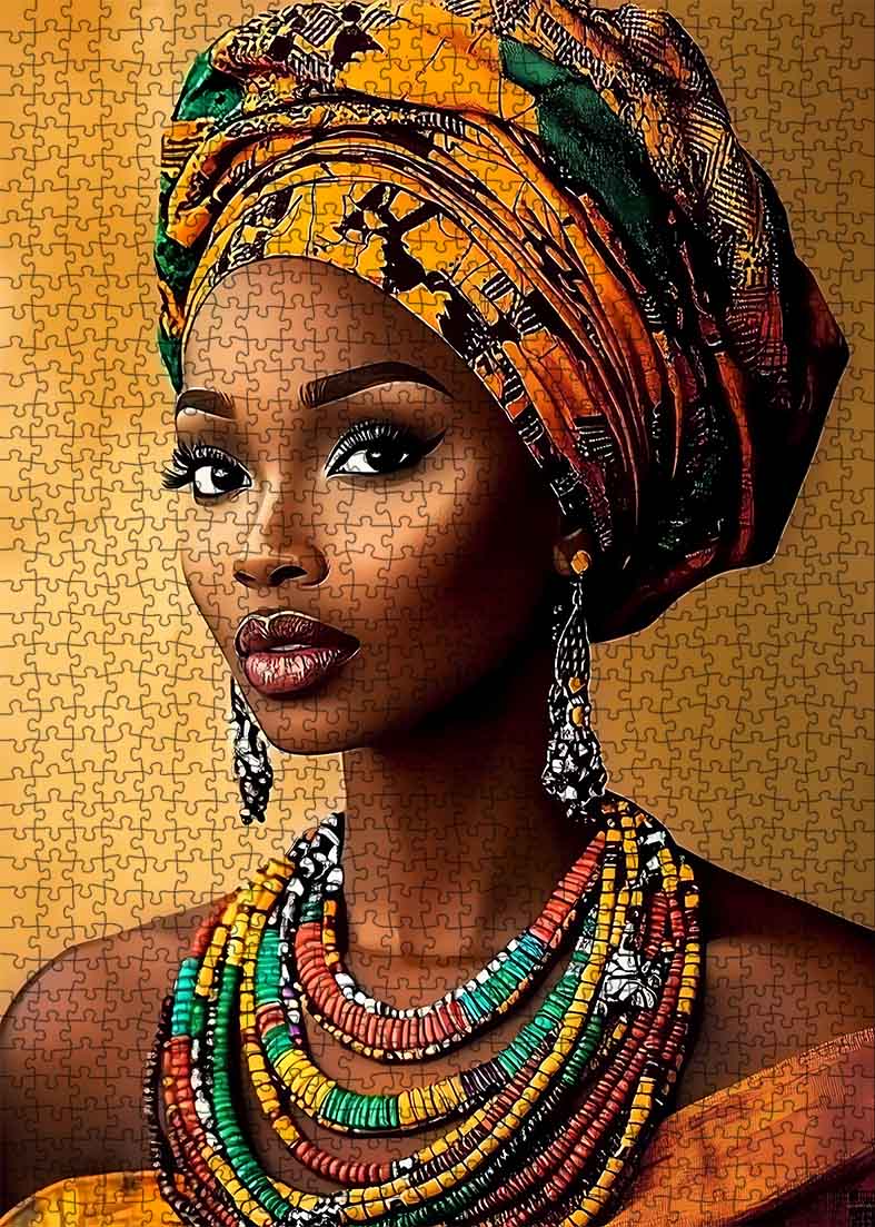 tucocoo-elegant-african-beauty-puzzle-1000-teile-portrait image 2