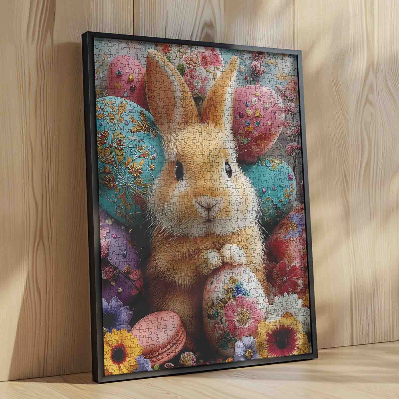 tucocoo-easter-bunny-floral-eggs-puzzle-1000-teile-ostern image 4