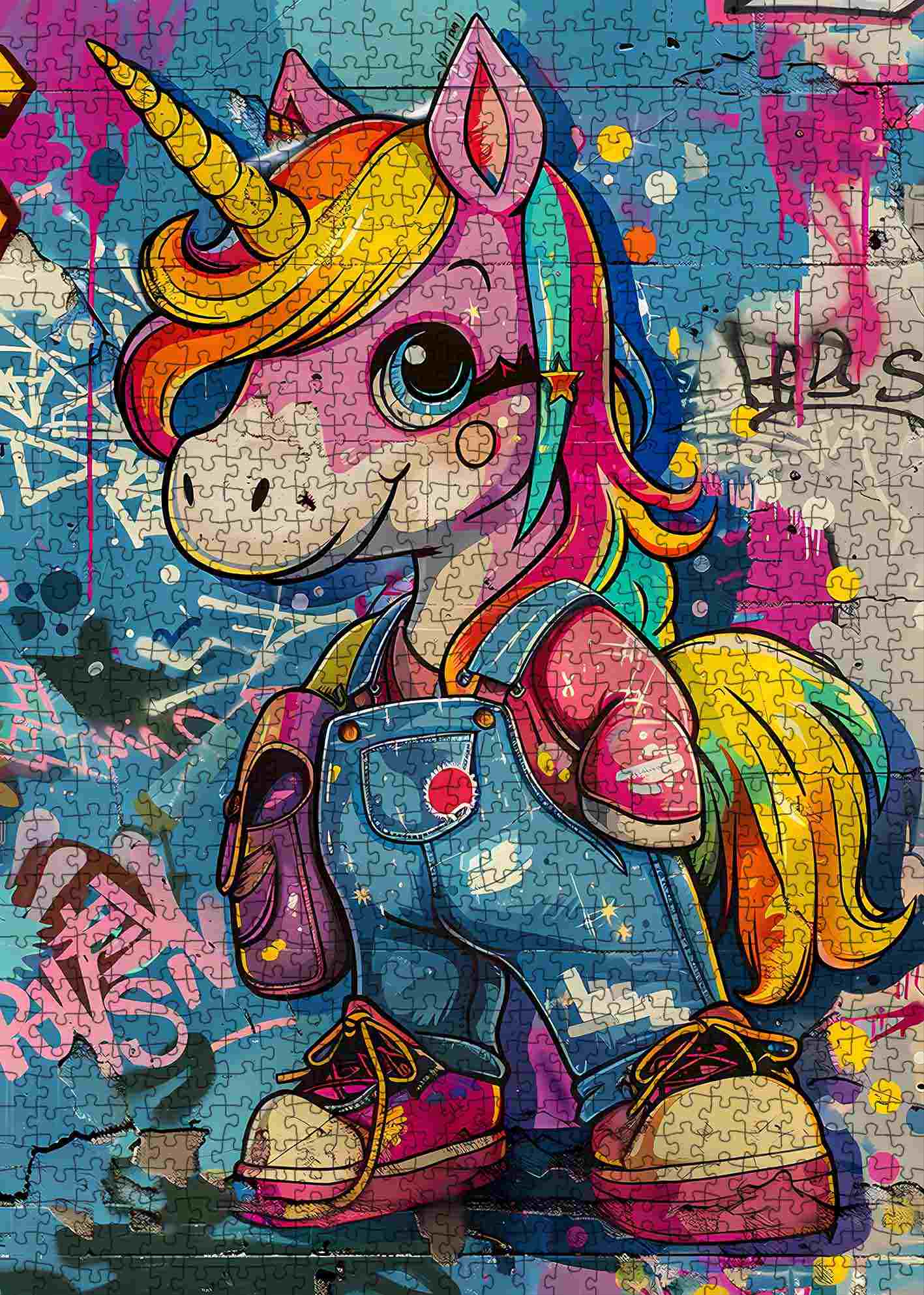tucocoo-jigsaw-puzzles-buntes-einhorn-graffiti-puzzle-1000-teile image 2