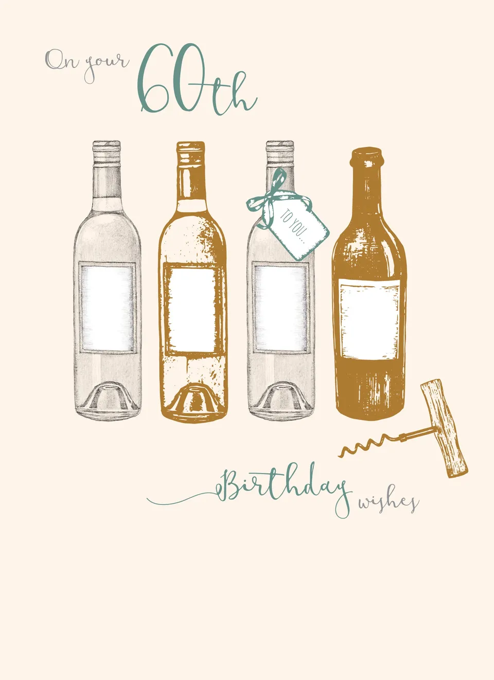 otter-house-age-to-celebrate-60-geburtstagskarte-wein image 1