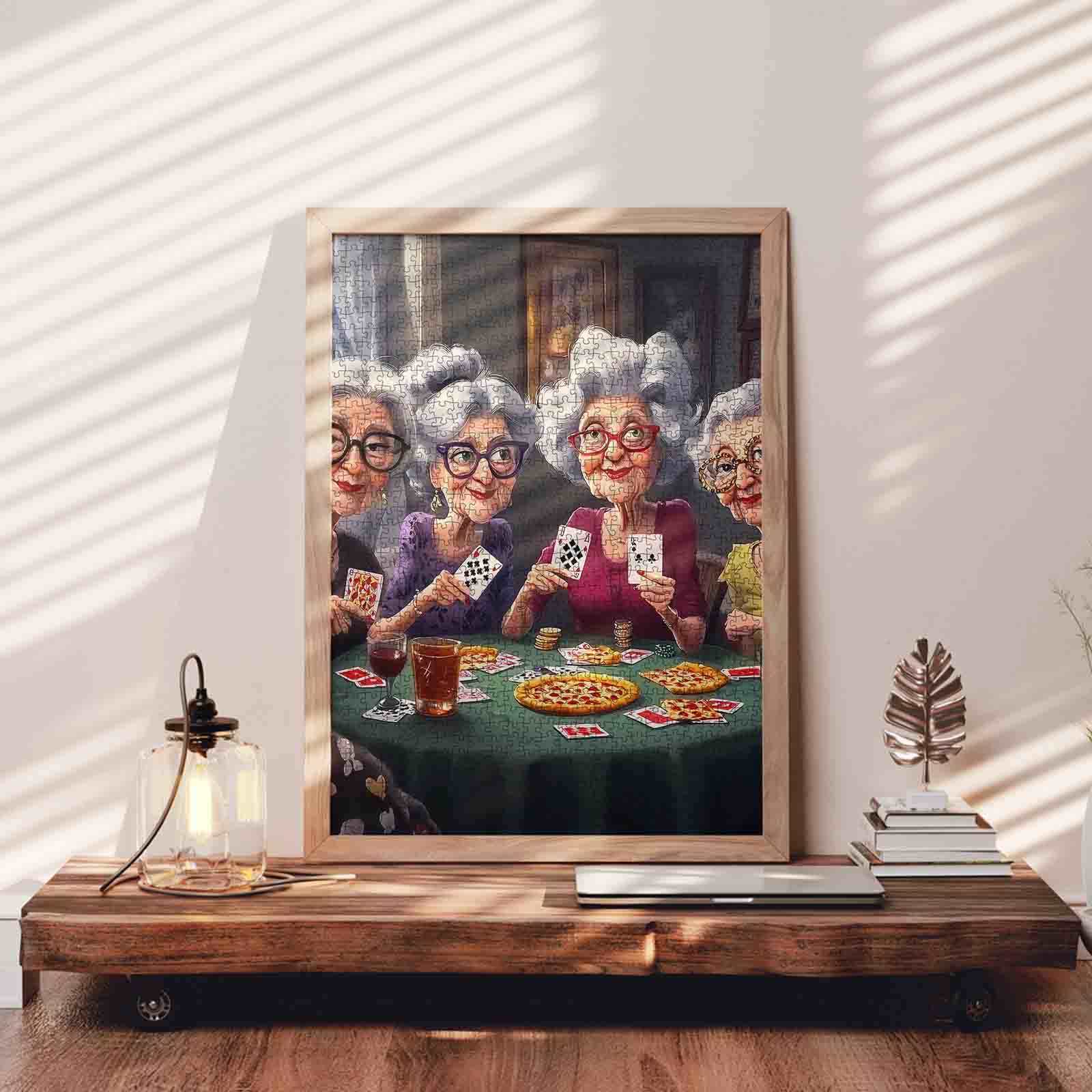 tucocoo-jigsaw-puzzles-puzzle-poker-night-grandmas-1000-teile image 3
