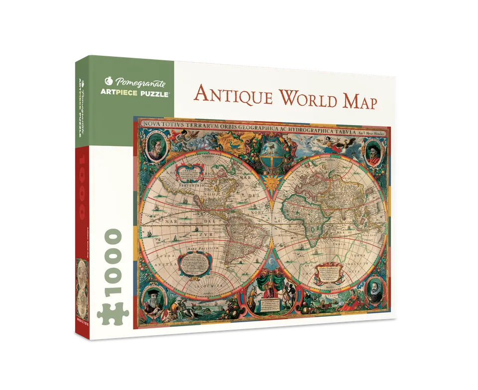 pomegranate-antique-world-map-puzzle-1000-teile-geschichte image 1