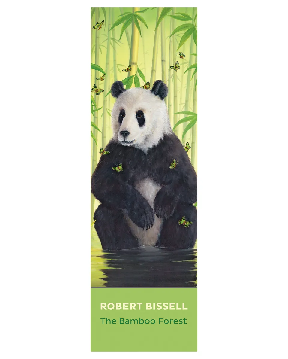 pomegranate-bookmarks-robert-bissell-bamboo-forest-lesezeichen-tiere image 1