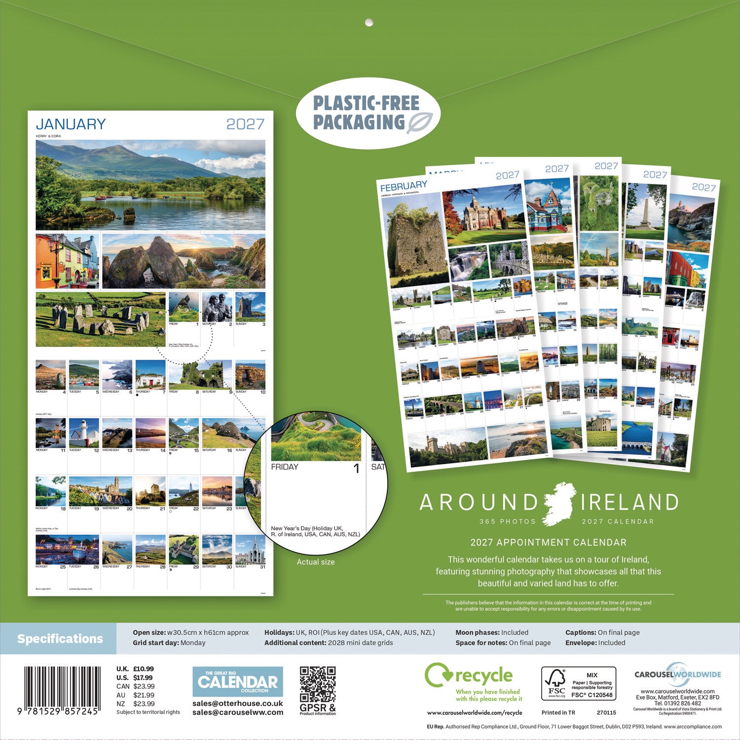 otter-house-around-ireland-wandkalender-2027-monatskalender image 2