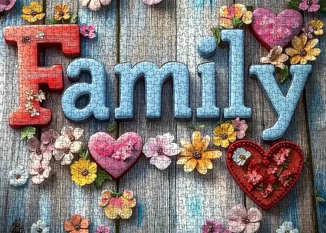 tucocoo-family-and-flowers-puzzle-1000-teile-blumen-family image 2