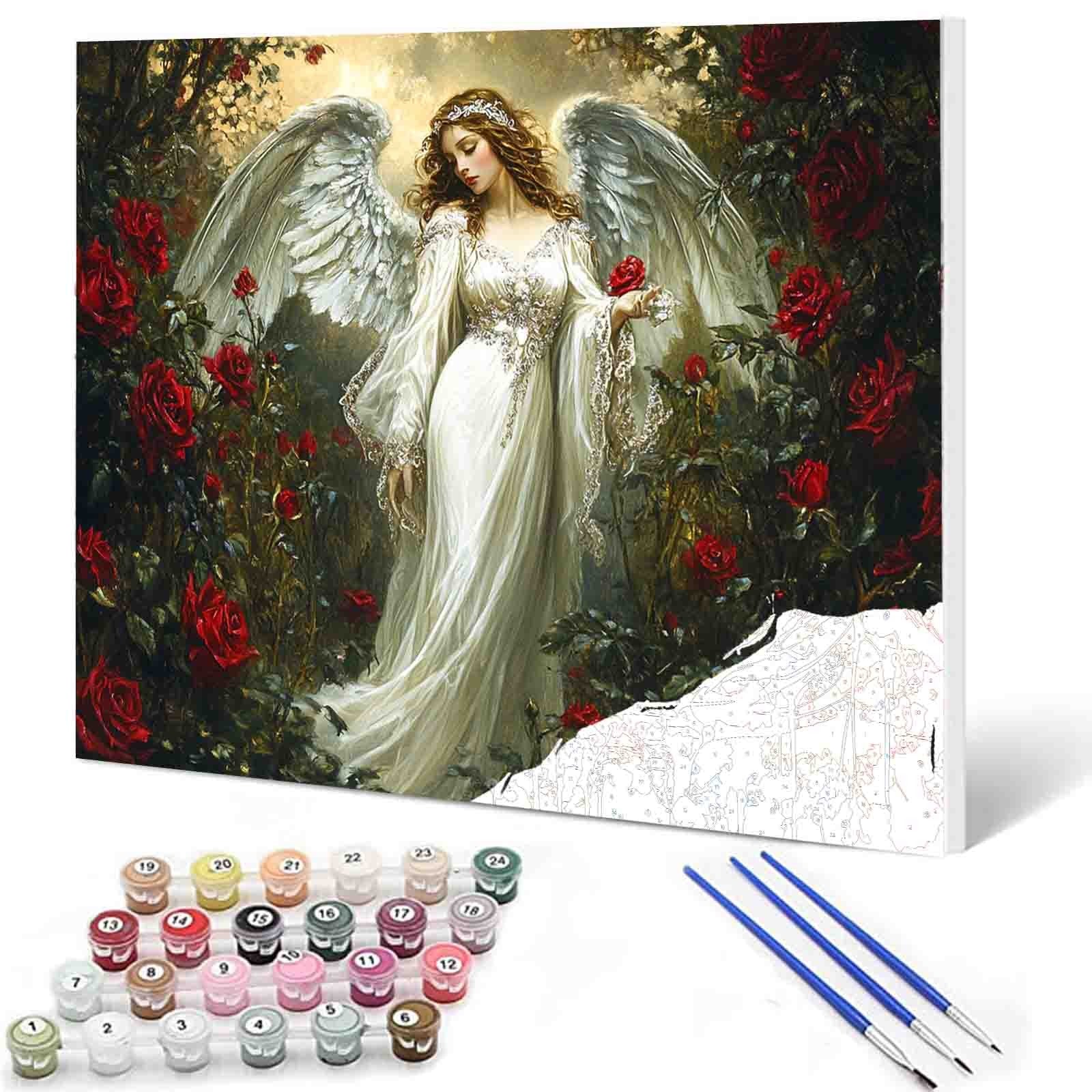 tucocoo-guardian-angel-rose-garden-malen-nach-zahlen-engel image 1