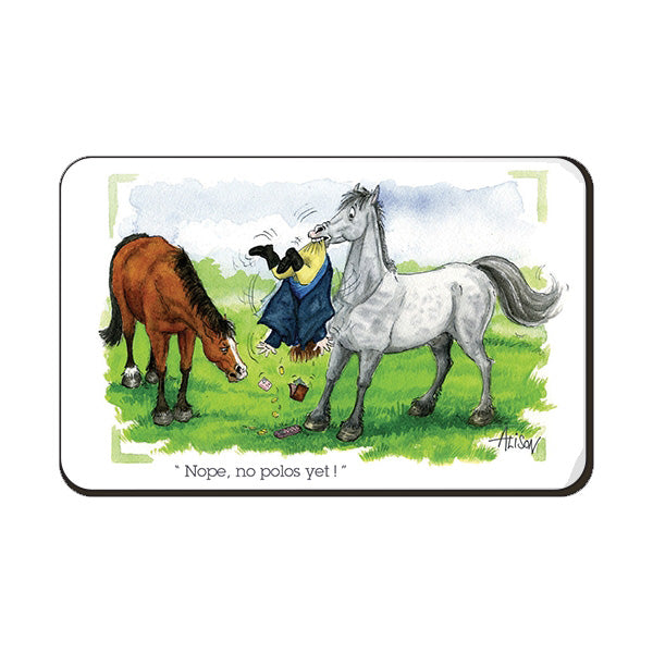otter-house-stationery-nope-no-polos-k-hlschrankmagnet-pferd image 1