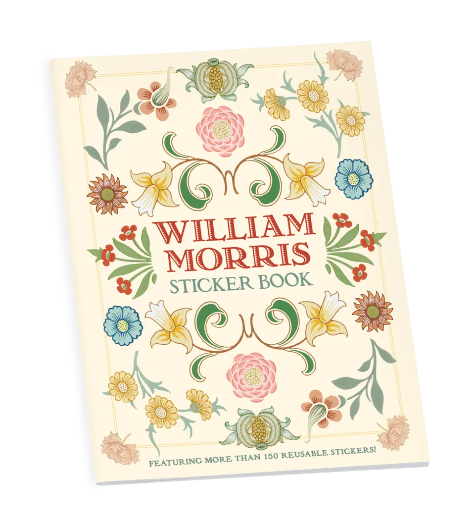 pomegranate-william-morris-stickerbuch-blumen-ranken-muster image 1