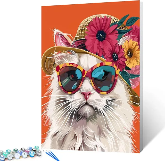 tucocoo-cat-sunglass-malen-nach-zahlen-40x50-katze image 1