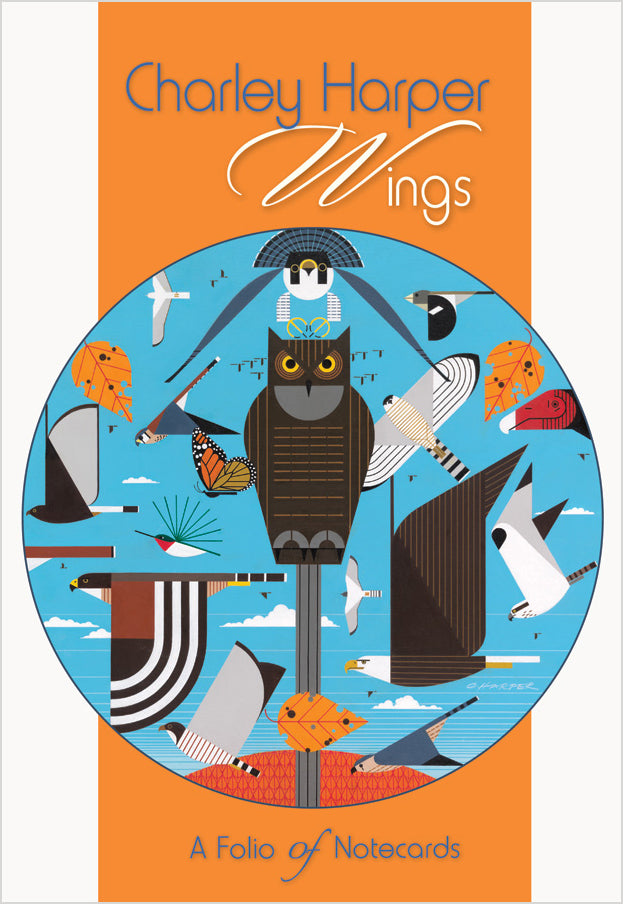 pomegranate-charley-harper-karten-wings-folio-10-klappkarten image 1