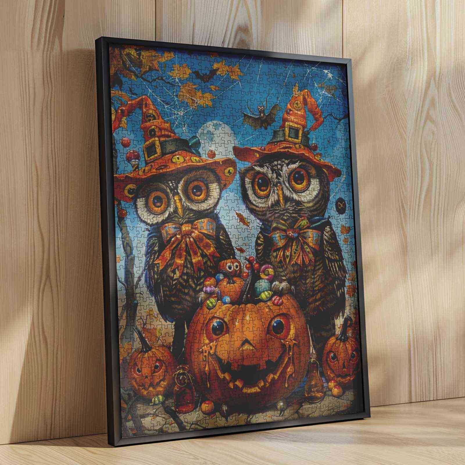 tucocoo-owl-pumpkin-hat-puzzle-1000-teile-halloween-eule image 4