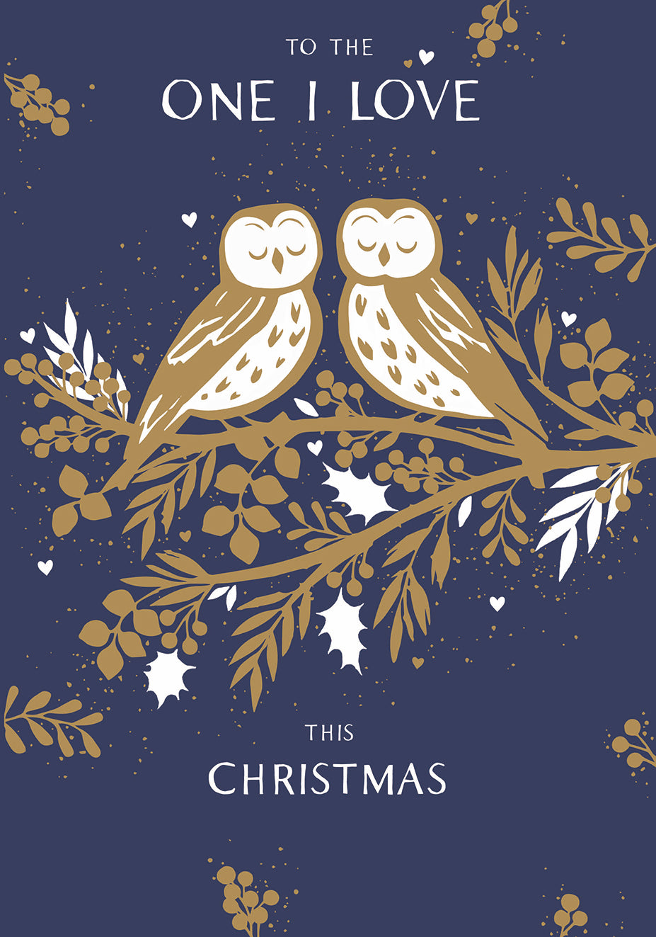 otter-house-christmas-one-i-love-weihnachtskarte-eule image 1