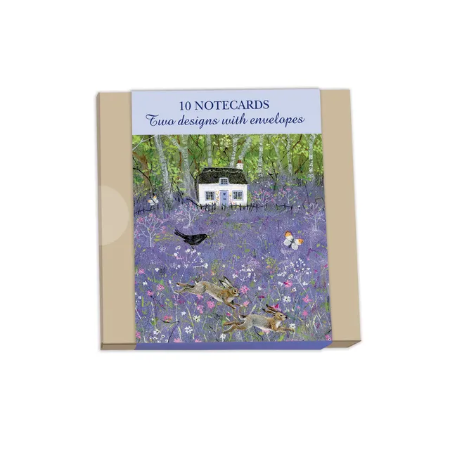 otter-house-country-cottages-briefkarten-10er-set-blumen image 1