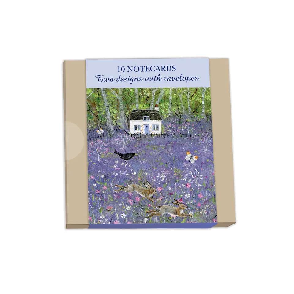 otter-house-country-cottages-briefkarten-10er-set-blumen image 1