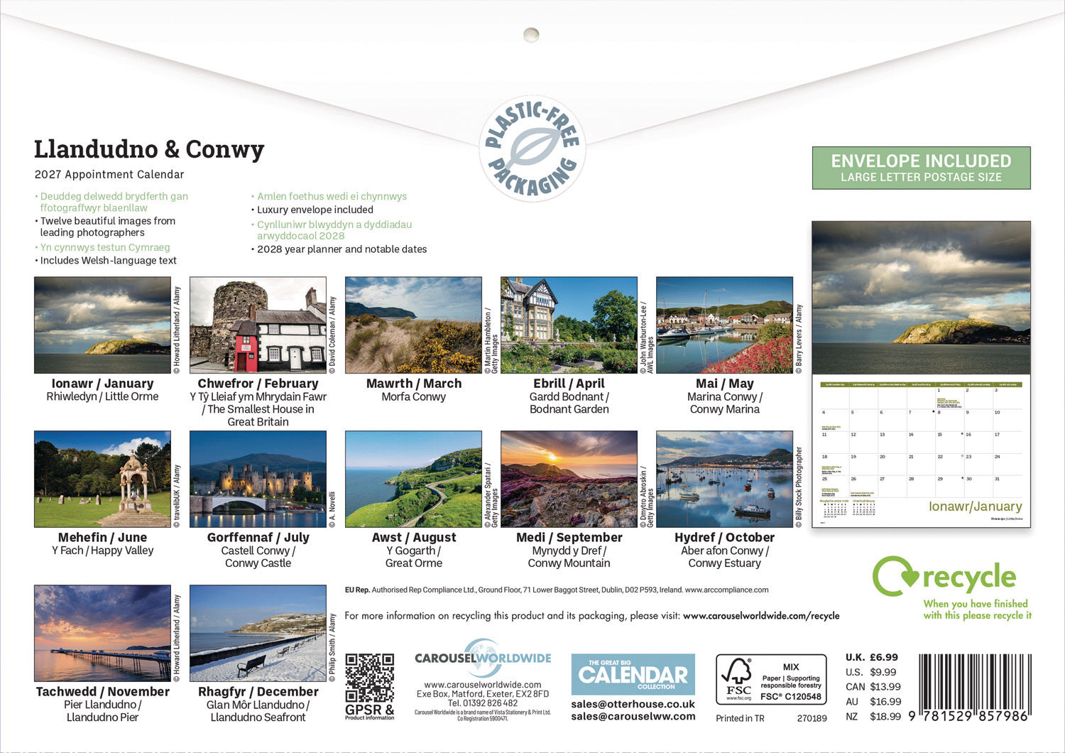 otter-house-llandudno-and-conwy-a4-kalender-2027-wales image 2