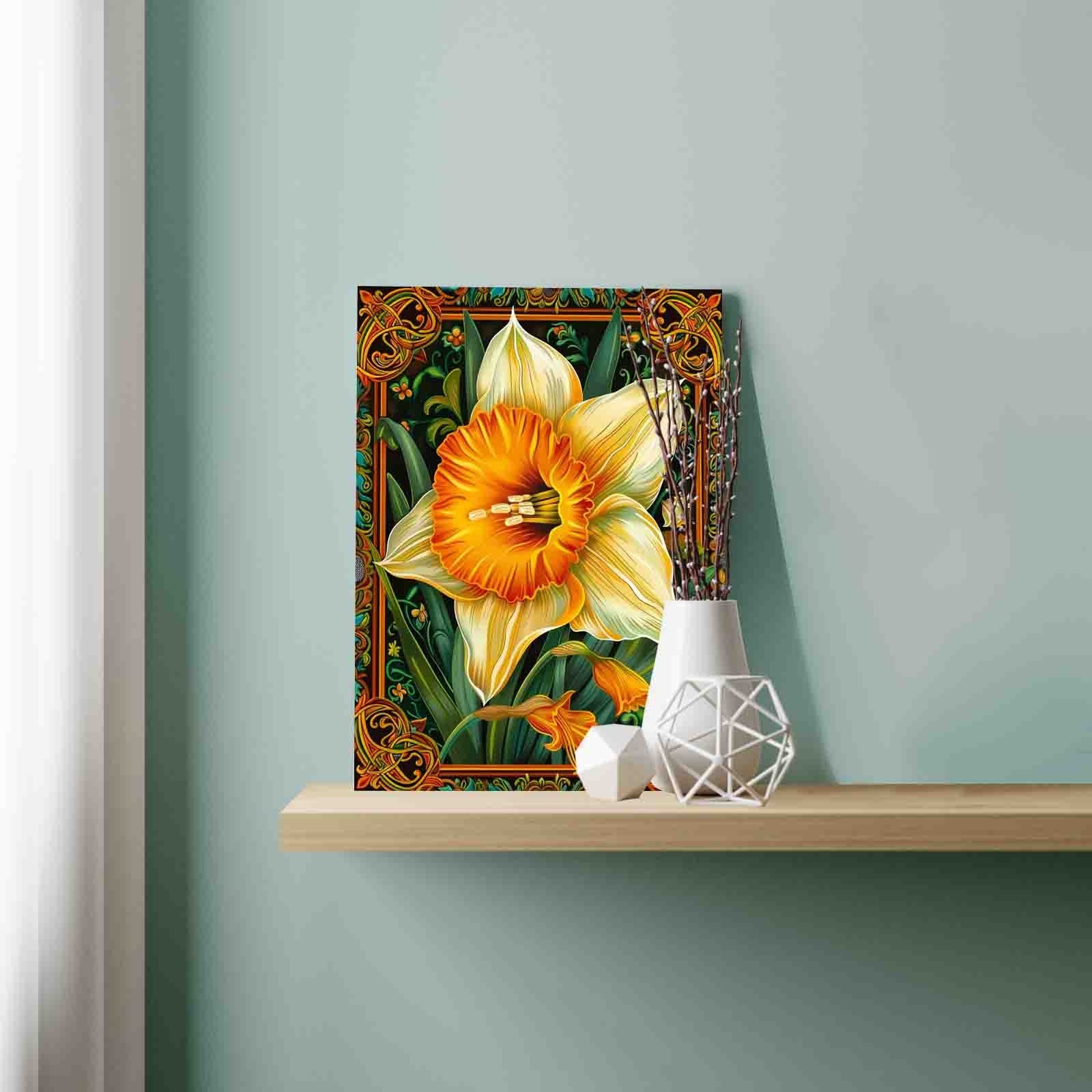 tucocoo-golden-daffodil-frame-malen-nach-zahlen-40x50-ohne-rahmen image 3