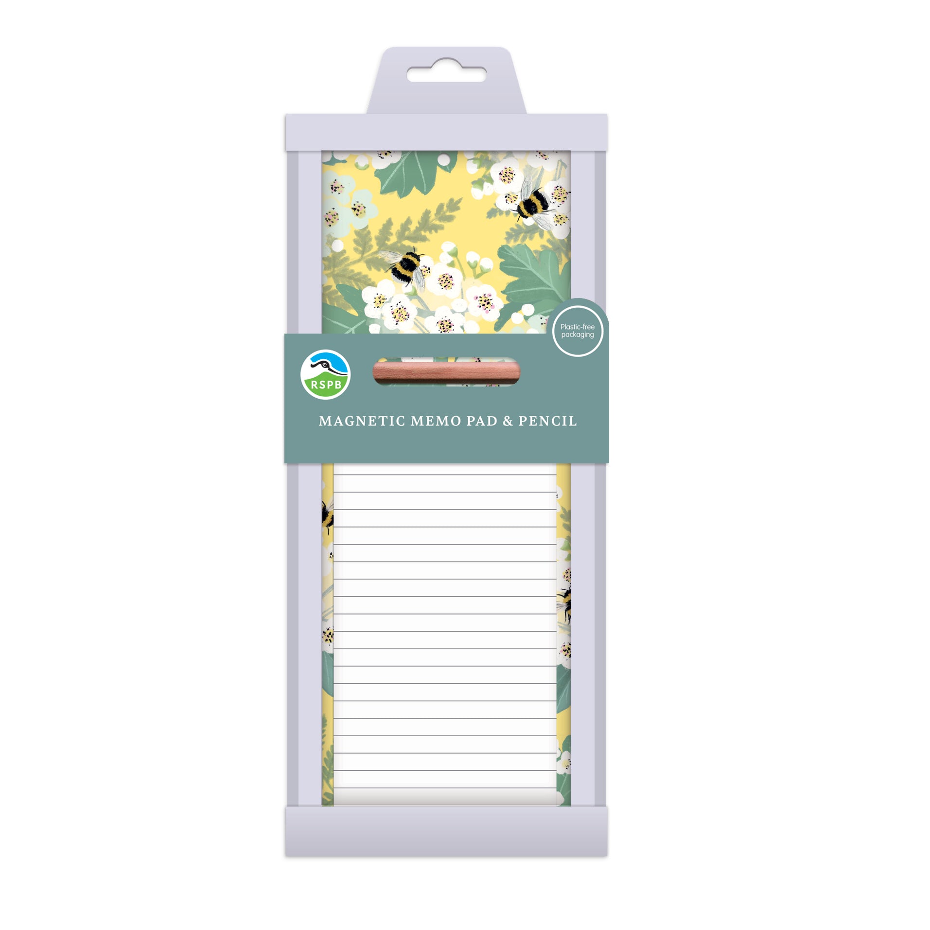 otter-house-rspb-white-blossom-memo-pad-bienen image 2
