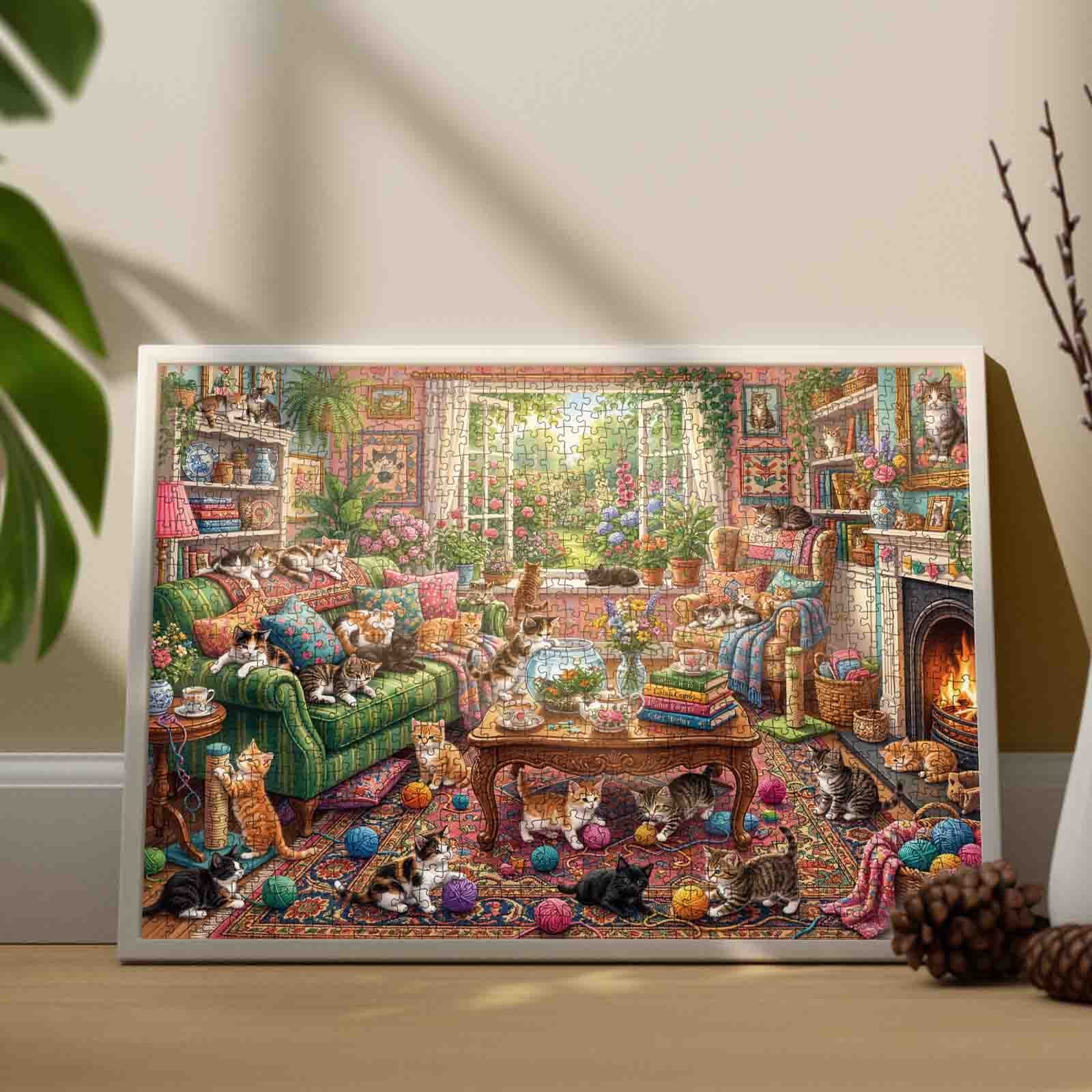 tucocoo-cozy-cat-living-room-puzzle-1000-teile-katzen image 3