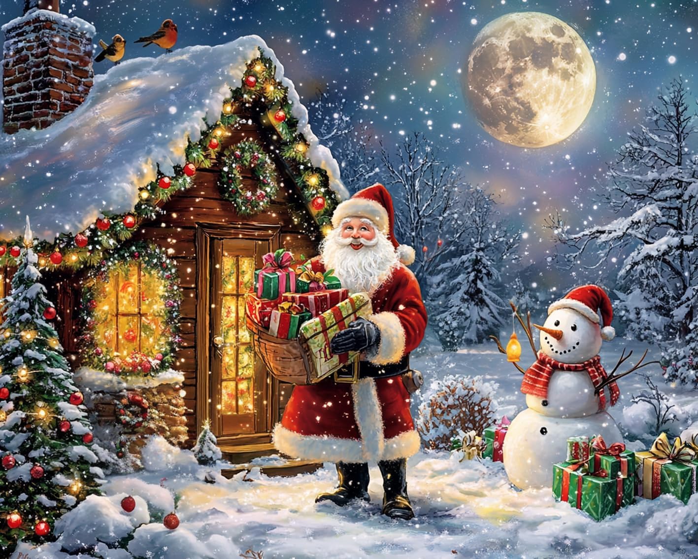 tucocoo-santa-claus-cabin-malen-nach-zahlen-40x50-weihnachten image 2