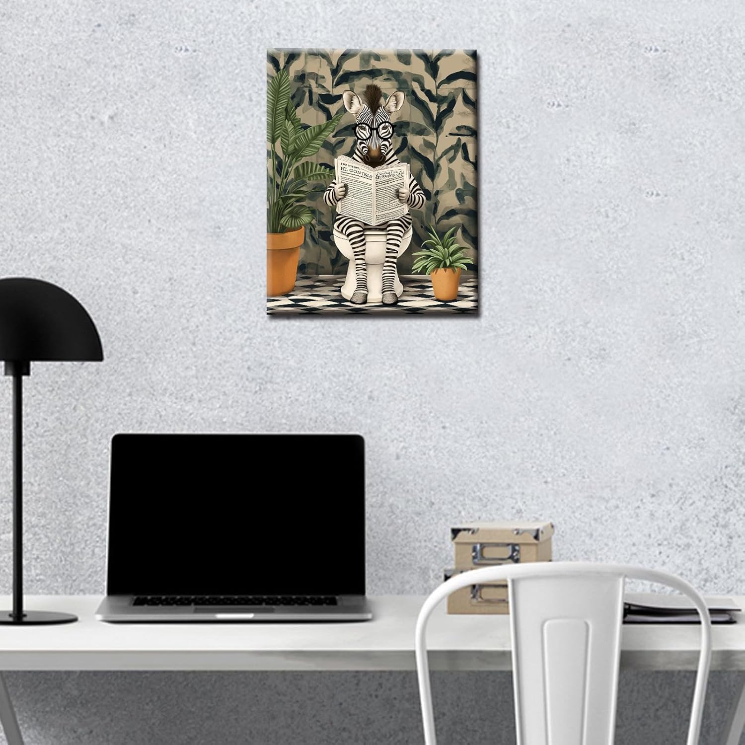 tucocoo-zebra-on-the-toilet-malen-nach-zahlen-40x50-o-rahmen image 3