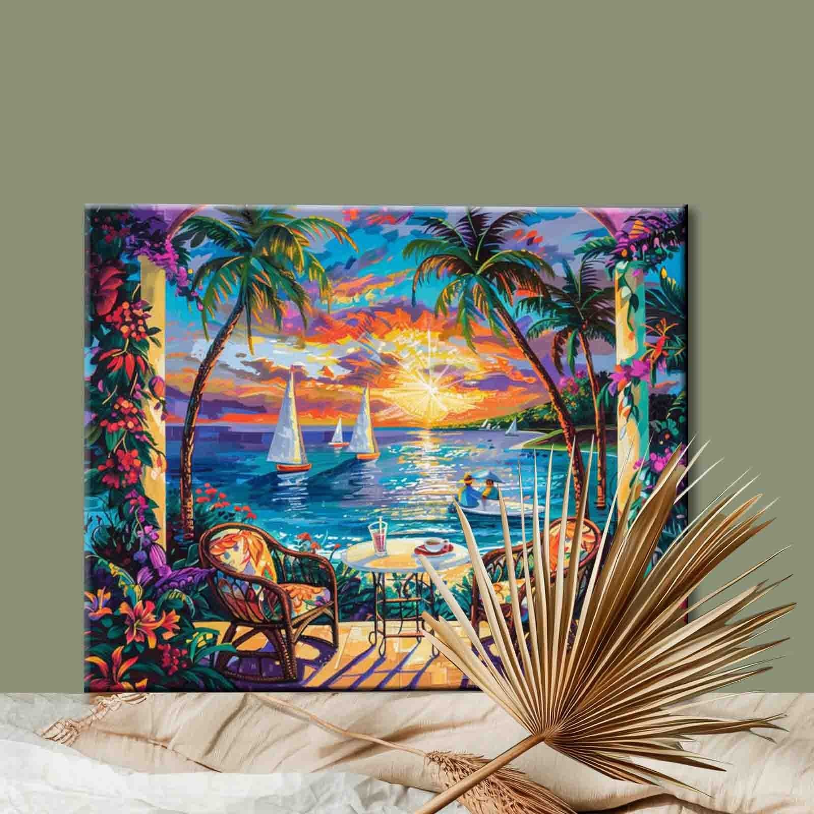 tucocoo-ocean-paradise-view-malen-nach-zahlen-40x50-ohne-rahmen-palmen image 2