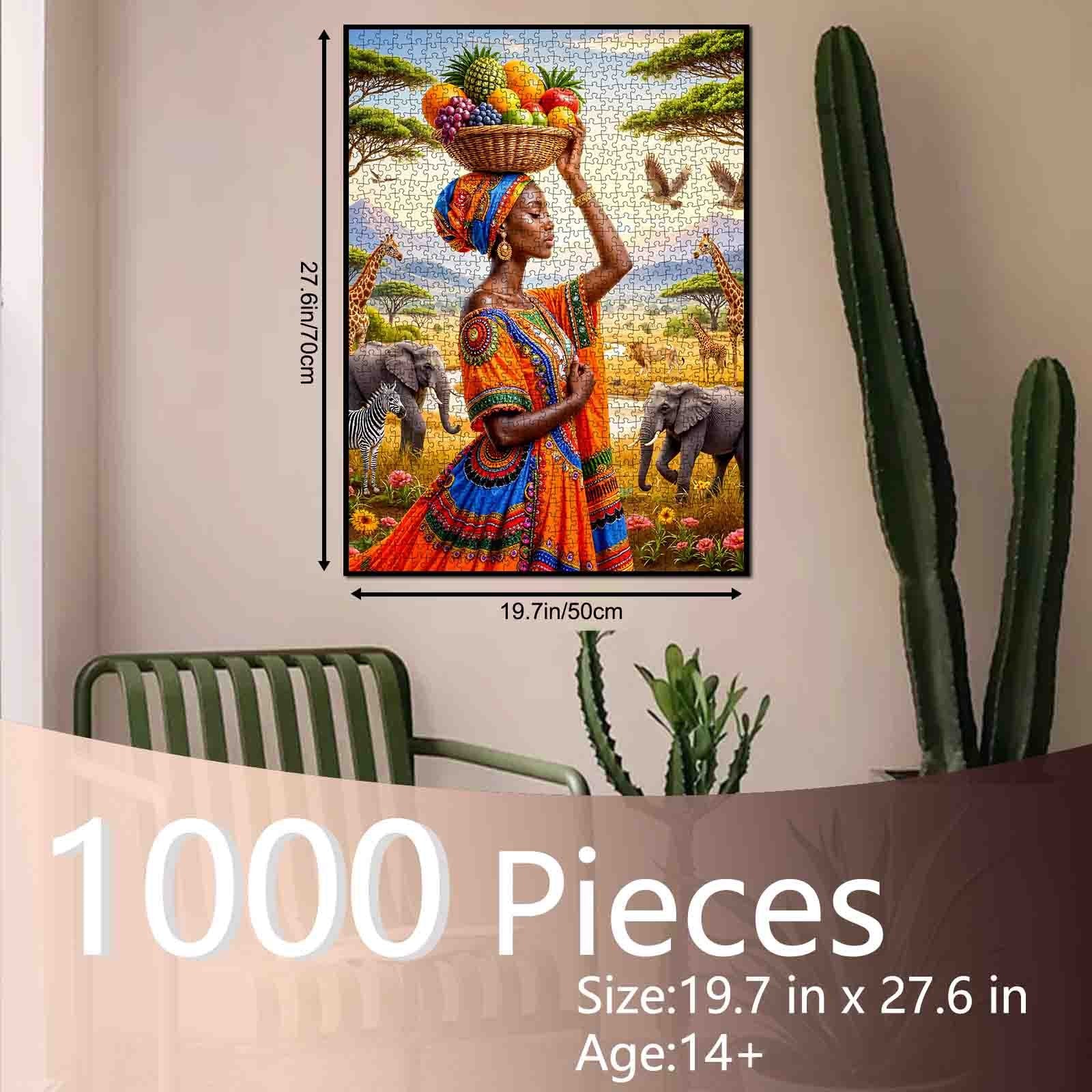 tucocoo-african-beauty-savanna-puzzle-1000-teile-korb image 5