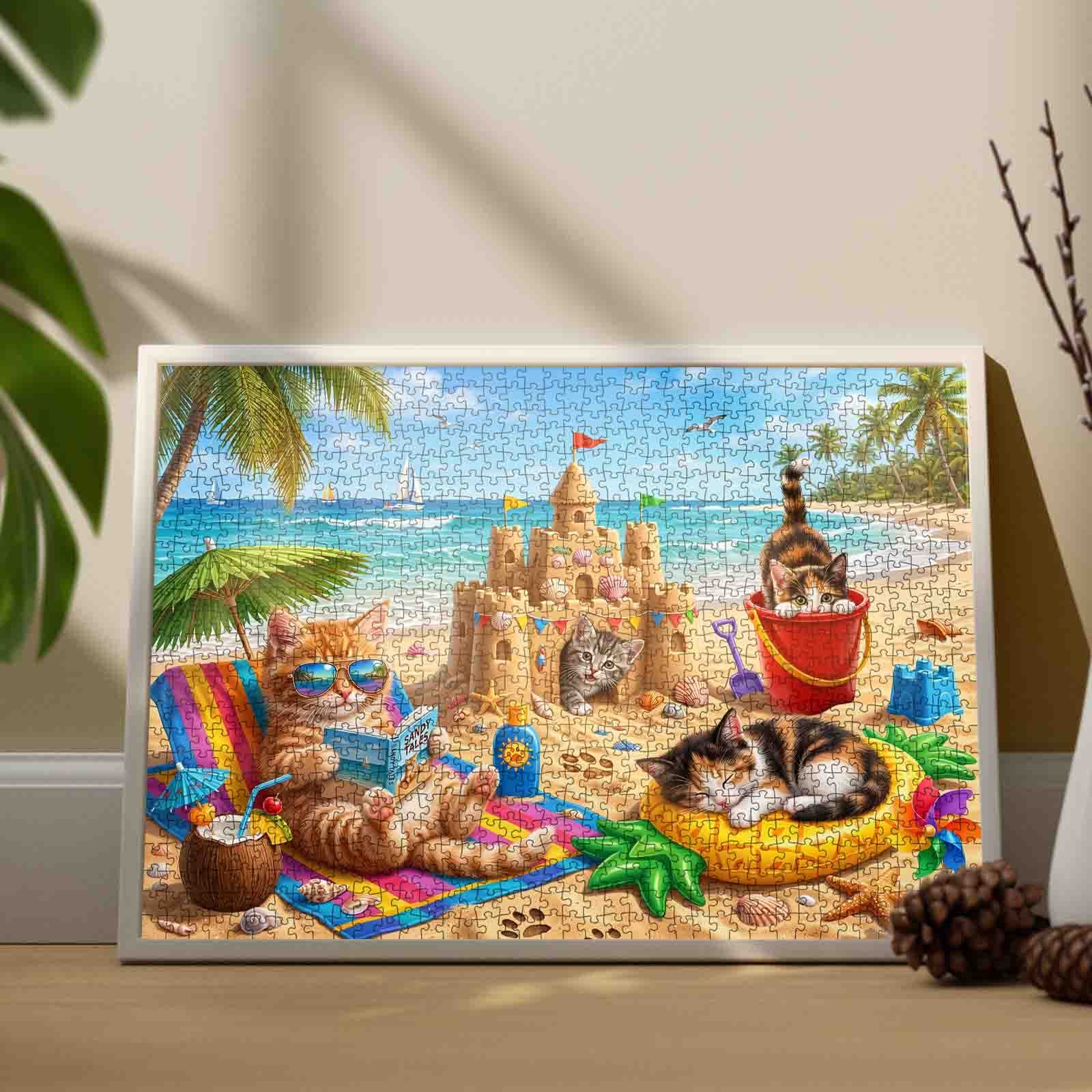 tucocoo-sunny-beach-kitten-paradise-puzzle-1000-teile-katze image 3