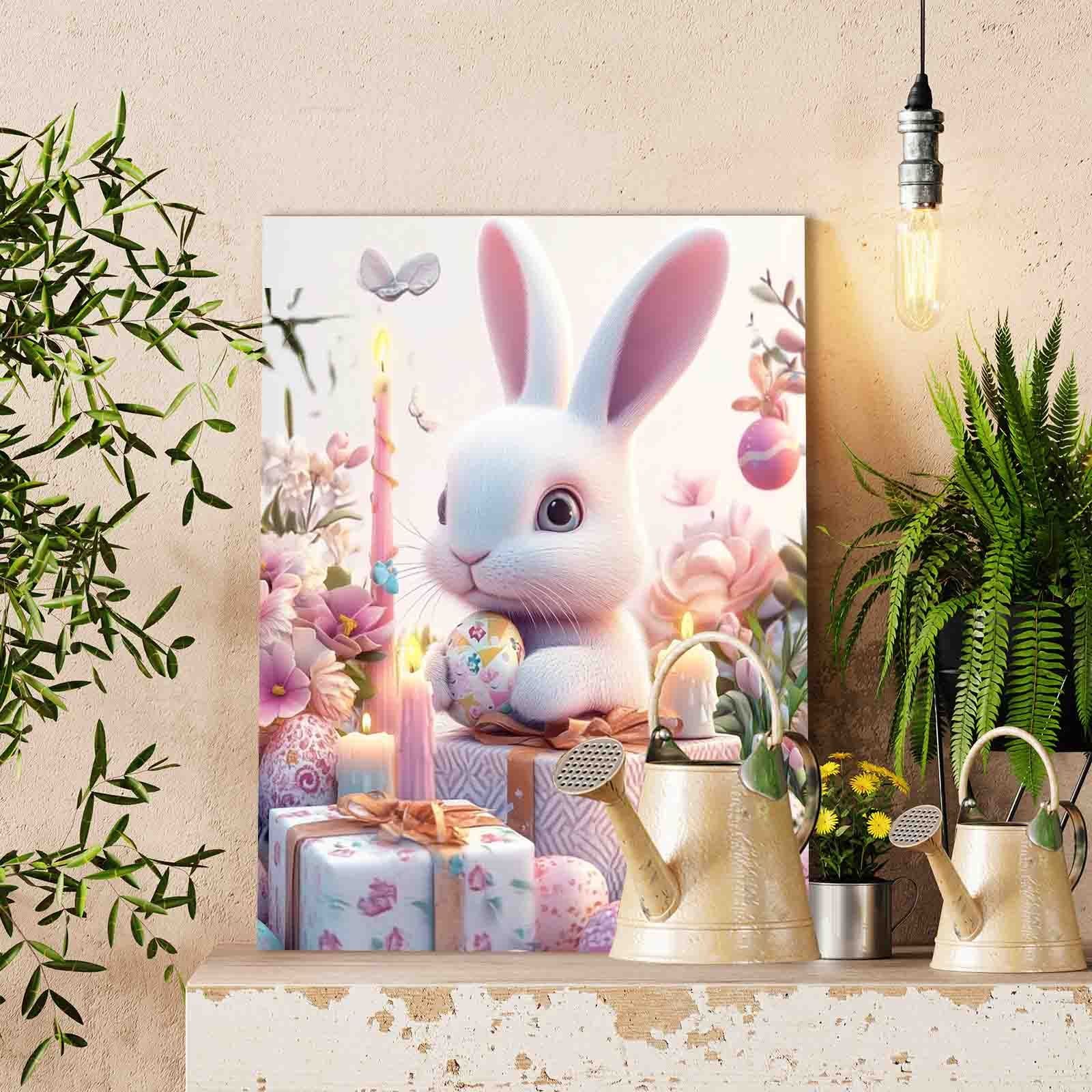 tucocoo-white-bunny-with-easter-gifts-malen-nach-zahlen-40x50-ohne-rahmen image 2