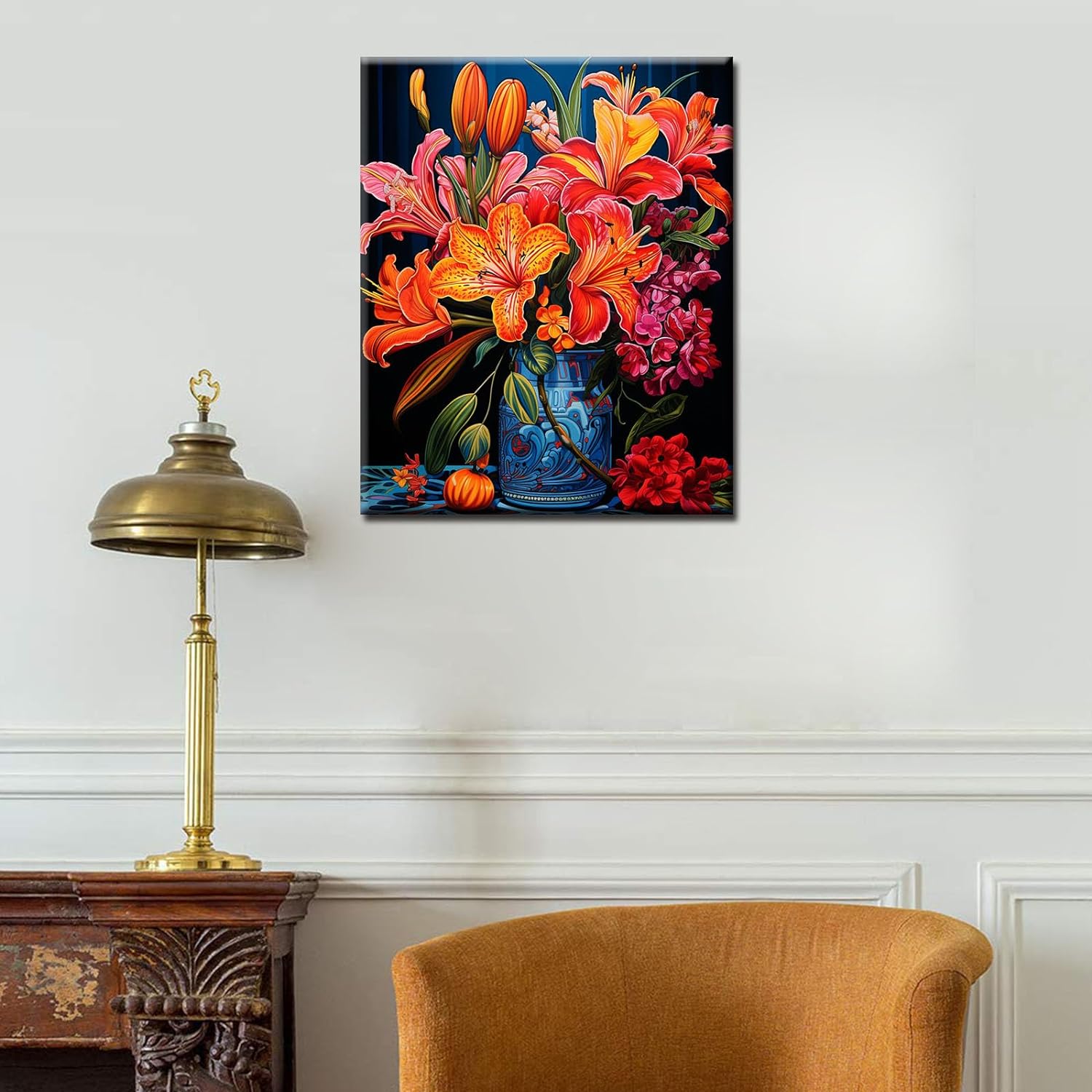tucocoo-lilien-blumen-malen-nach-zahlen-40x50-cm-ohne-rahmen image 3
