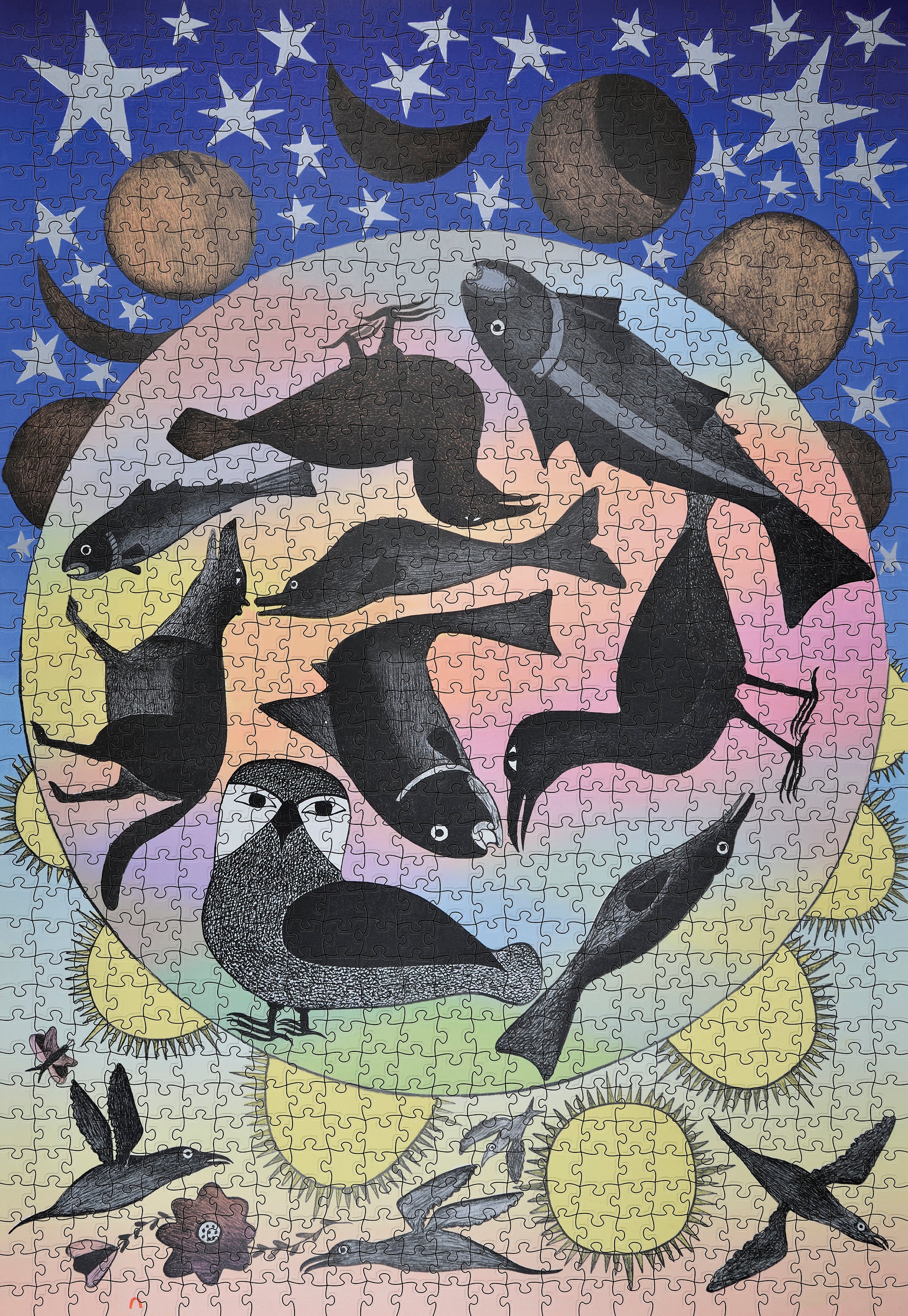 pomegranate-kenojuak-ashevak-puzzle-1000-teile-eulen image 2