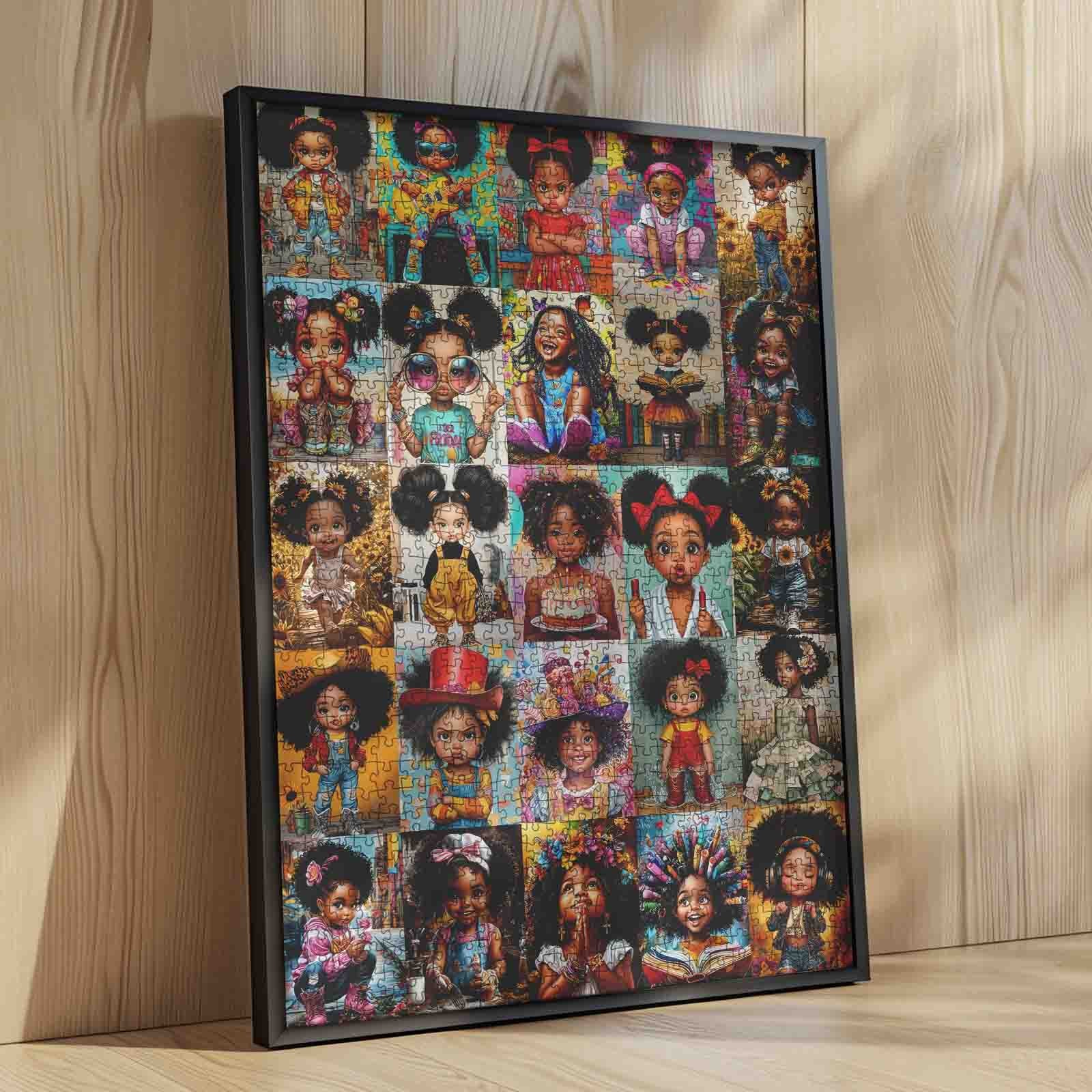 tucocoo-cute-black-girl-moments-puzzle-1000-teile-collage image 4